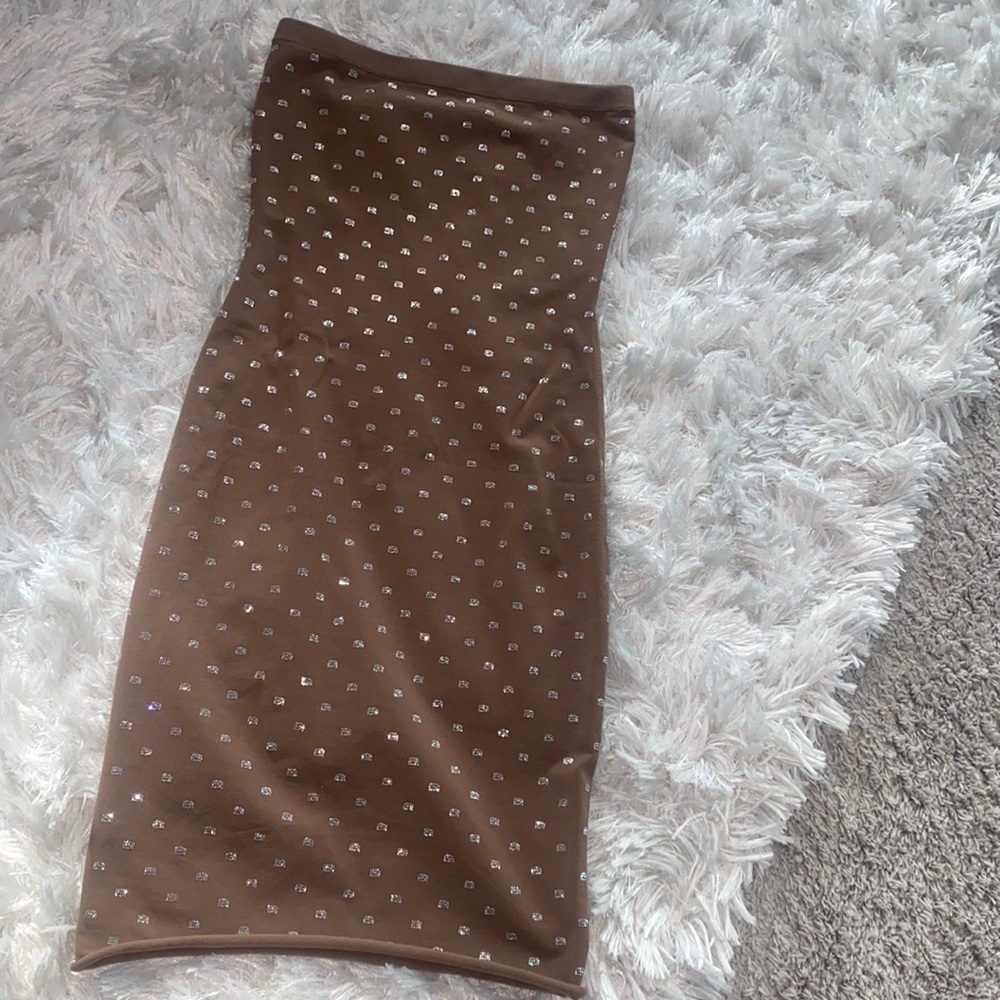 Alexander wang Crystal strapless dress